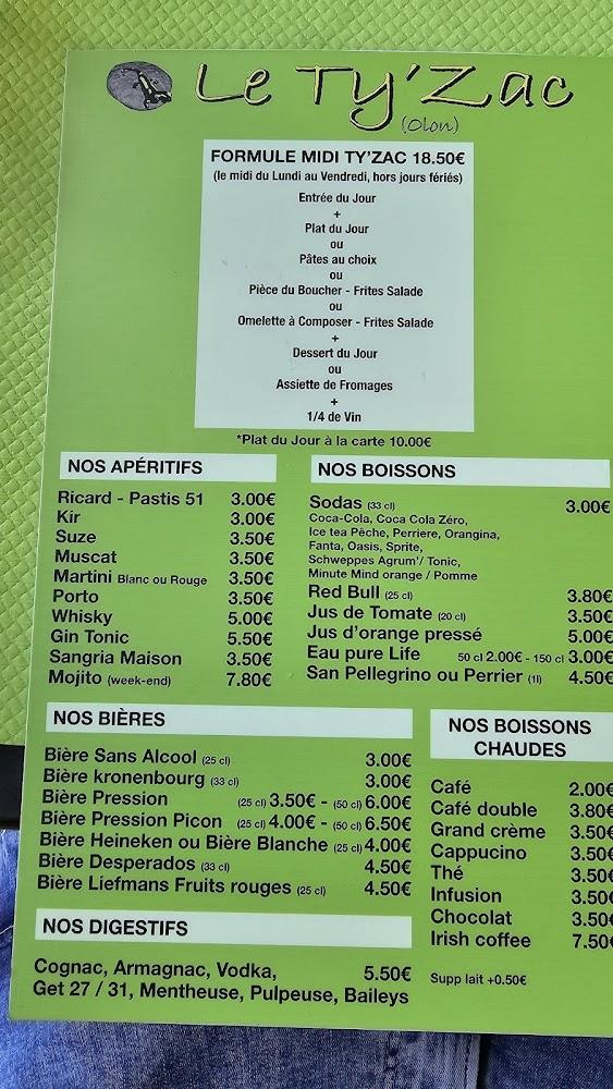 Le Ty Zac - Menu Image 2